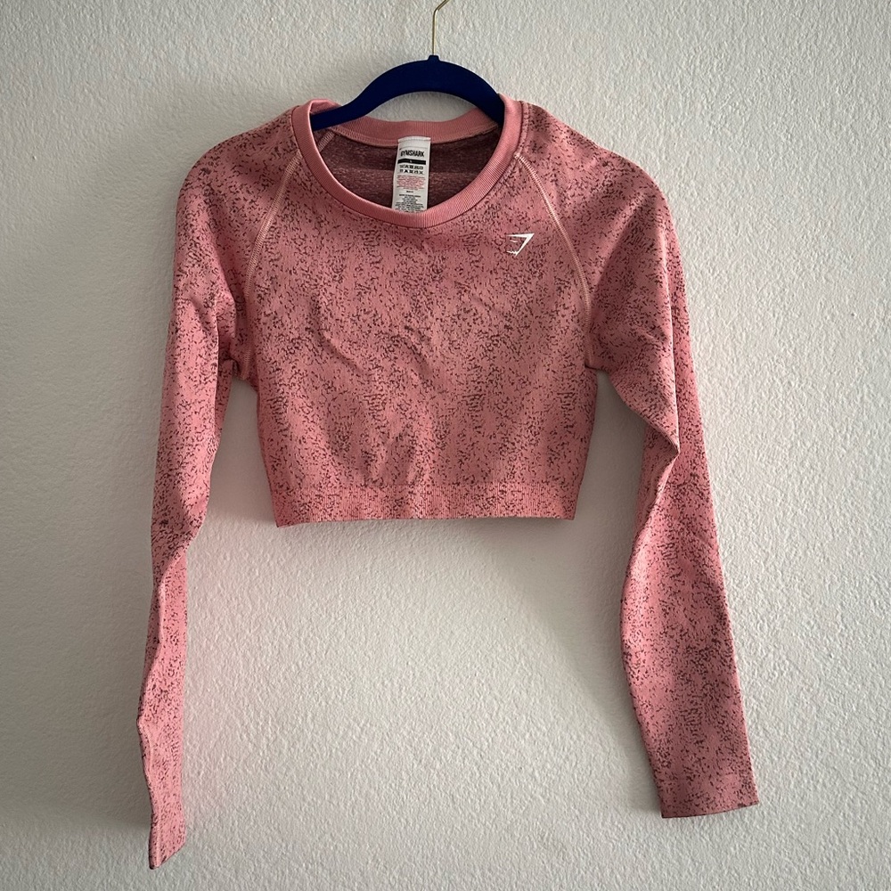 Pink/red GymShark top